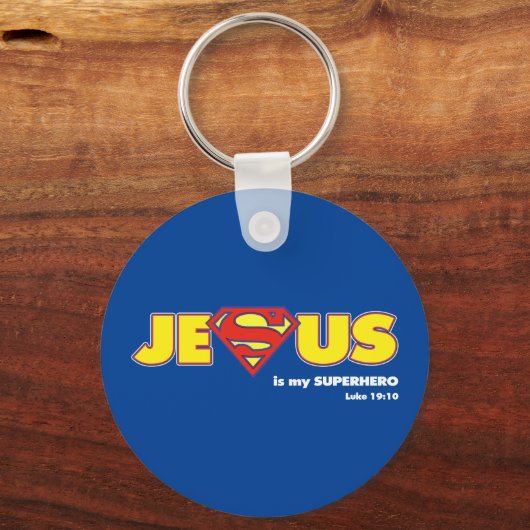 Jesus Superheld Sleutelhanger (Voorkant)