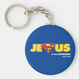 Jesus Superheld Sleutelhanger