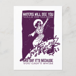 Jesus Surf Funny Quote Briefkaart