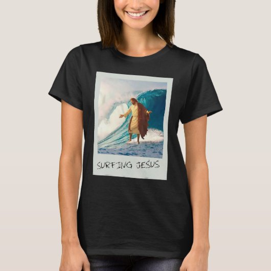 Jesus Surfen Jesus Christelijk T-shirt (Voorkant)