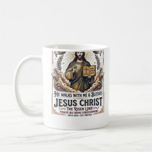 Jesus Surfen T-Shirt Inspirerend Geloof Koffiemok