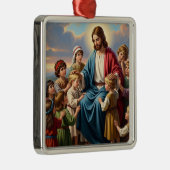 Jesus Surrounded by Children Metalen Ornament (Rechts)