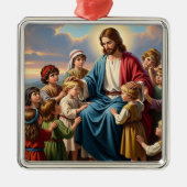 Jesus Surrounded by Children Metalen Ornament (Voorkant)