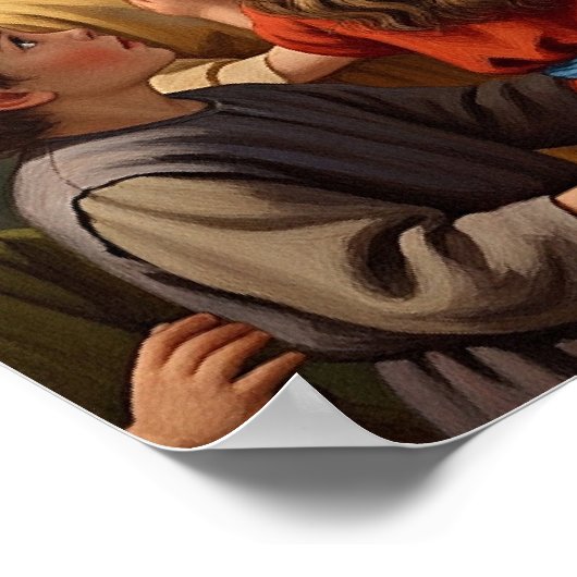 Jesus Surrounded by Children Poster (Hoek)