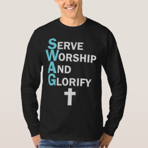 Jesus SWAG Serveert het gelovigen en Glorify Faith T-shirt