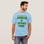 Jesus & Sweet Tea Shirt green (Voorkant volledig)