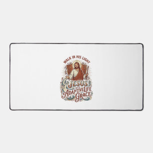 Jesus T-shirt voor stimulans voor mensen met een b Bureaumat