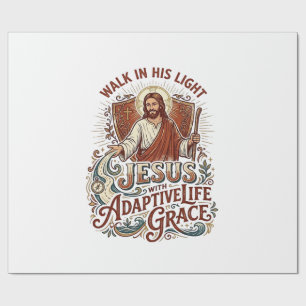 Jesus T-shirt voor stimulans voor mensen met een b Cadeaupapier
