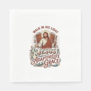 Jesus T-shirt voor stimulans voor mensen met een b Servet