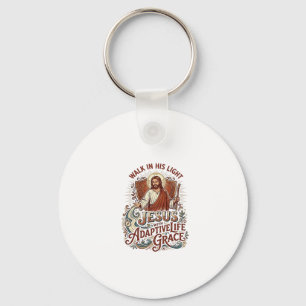 Jesus T-shirt voor stimulans voor mensen met een b Sleutelhanger