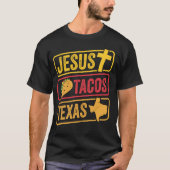 Jesus Tacos Texas Grappig T-shirt (Voorkant)