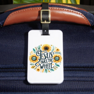 Jesus Take the Wheel - Gepersonaliseerd Bagagelabe Bagagelabel