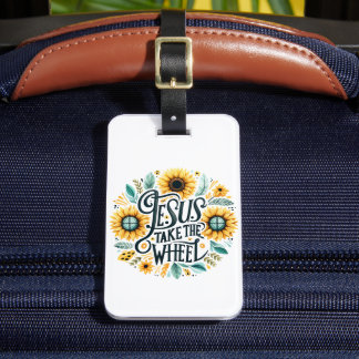 Jesus Take the Wheel - Gepersonaliseerd Bagagelabe Bagagelabel