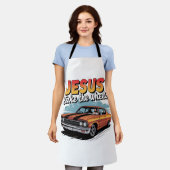 Jesus Take the Wheel  Muscle Car Schort (Gedragen)