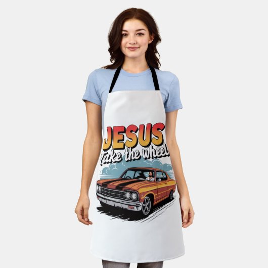 Jesus Take the Wheel  Muscle Car Schort (Gedragen)
