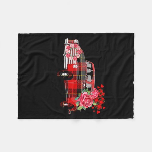 Jesus Take The Wheel Red Truck Christmas God Belie Fleece Deken (Voorkant (Horizontaal))