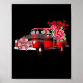 Jesus Take The Wheel Red Truck Christmas God Belie Poster (Voorkant)