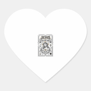 Jesus Tattoo Flash Christelijke Jezus Tattoo Flash Hart Sticker
