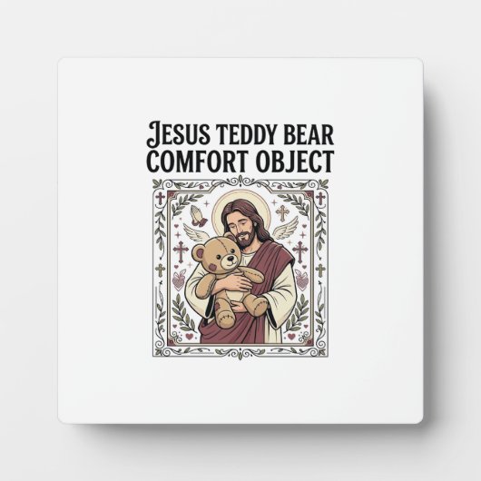 Jesus Teddybeer Troostobject Jesus Teddybeer C Fotoplaat (Voorkant)