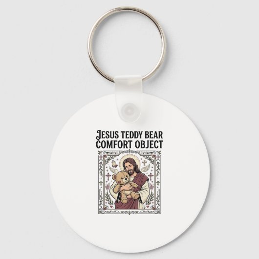 Jesus Teddybeer Troostobject Jesus Teddybeer C Sleutelhanger (Voorkant)