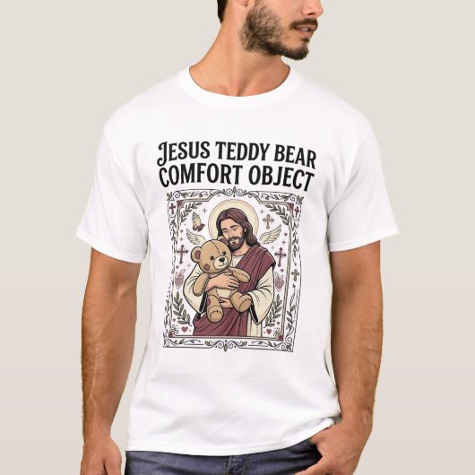 Jesus Teddybeer Troostobject Jesus Teddybeer C T-shirt (Voorkant)
