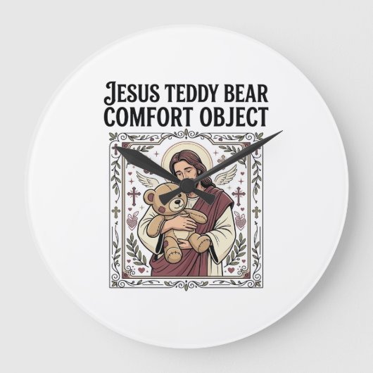 Jesus Teddybeer Troostobject Jezus Teddybeer C Grote Klok (Voorkant)