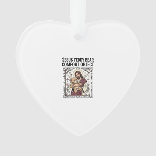 Jesus Teddybeer Troostobject Jezus Teddybeer C Ornament (voorkant)