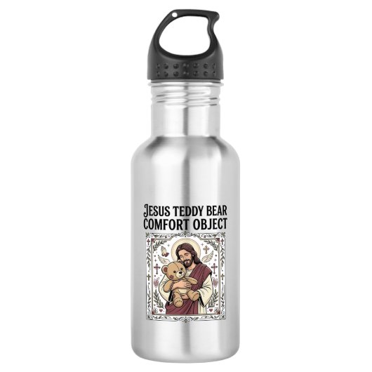 Jesus Teddybeer Troostobject Jezus Teddybeer C Waterfles (Voorkant)
