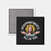 Jesus Teleurgesteld In Allemaal Meme  Magneet (Voorkant / Achterkant)