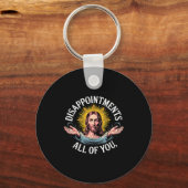 Jesus Teleurgesteld In Allemaal Meme Sleutelhanger (Voorkant)