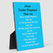 Jesus Tender Shephard hoort me Plaque Fotoplaat (Zijkant)