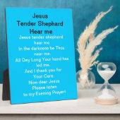 Jesus Tender Shephard hoort me Plaque Fotoplaat (Zijkant)
