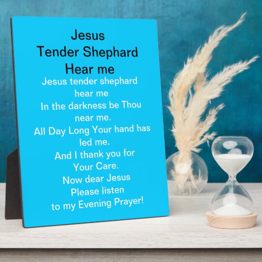 Jesus Tender Shephard hoort me Plaque Fotoplaat (Zijkant)