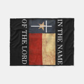 Jesus Texas Christelijk Fleece Deken (Voorkant (Horizontaal))