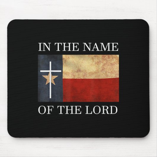 Jesus Texas Christelijk Muismat (Voorkant)