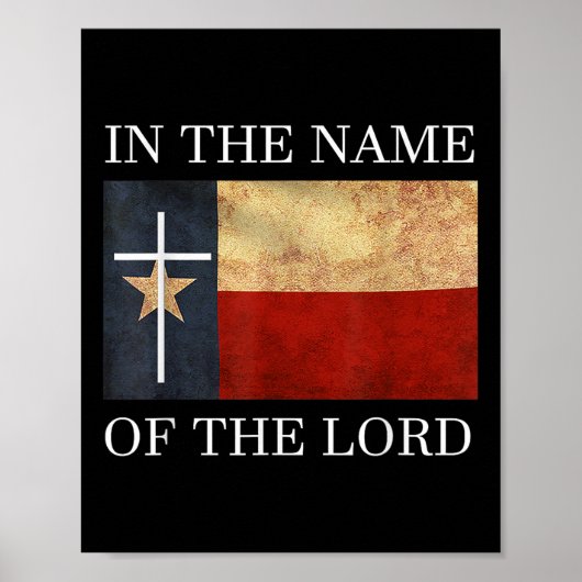 Jesus Texas Christelijk Poster (Voorkant)