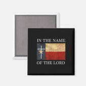 Jesus Texas Christian Magneet (Voorkant / Achterkant)