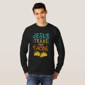 Jesus Texas Tacos Christelijk Nacho Taco Tortilla T-shirt (Voorkant volledig)