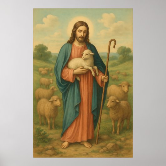 Jesus The Good Shepard Poster (Voorkant)
