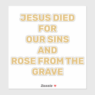 Jesus _The Gospel Message Car Sticker