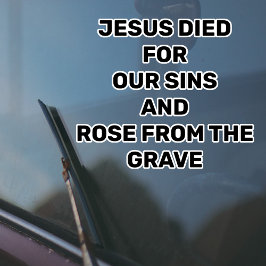 Jesus _The Gospel Message Car Sticker