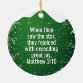 Jesus the King is Born Divine Passage ⛪️ 🎄 Keramisch Ornament (Achterkant)