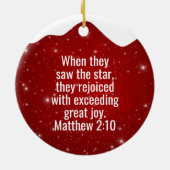 Jesus the King is Born Divine Passage ⛪️ 🎄 Keramisch Ornament (Achterkant)