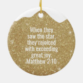 Jesus the King is Born Divine Passage ⛪️ 🎄 Keramisch Ornament (Achterkant)