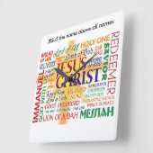 JESUS the name above all names Vierkante Klok (Hoek)