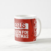 Jesus, the reason for christmas mug koffiemok (Voorkant rechts)