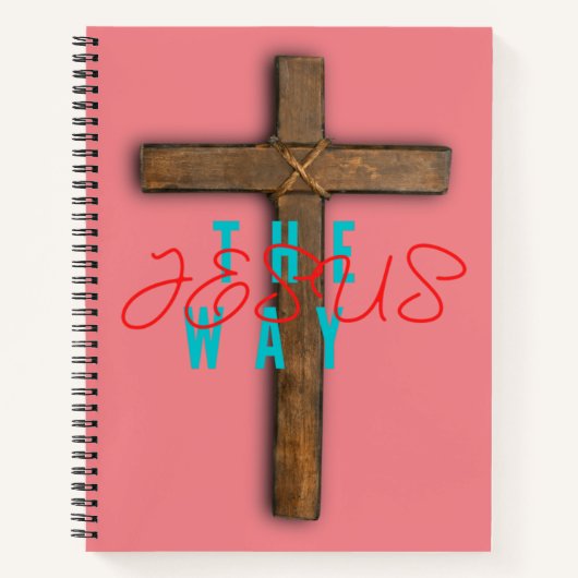 Jesus The Way Roze Notitieboek voor vrouwen (Voorkant)