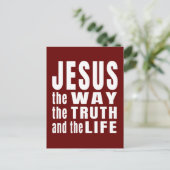 Jesus The Way The Truth and The Life Briefkaart (Staand voorkant)