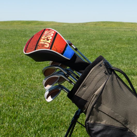 Jesus, the way the truth and the life sunset golfheadcover (Insitu)