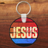 Jesus, the way the truth and the life sunset sleutelhanger (Voorkant)